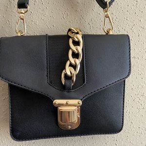 Black Wallet with Gold